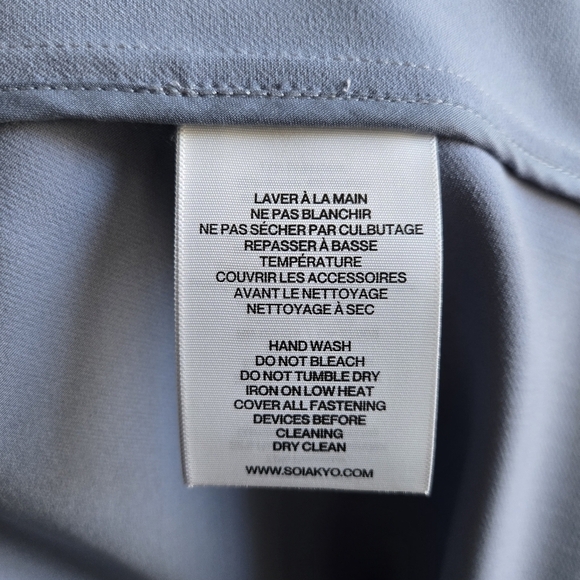 New Soia & Kyo Ornella Knee-Length Cerulean Coat NWT Small - Picture 8 of 9